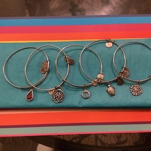 Alex and Ani Assorted Pretty Charm bracelets